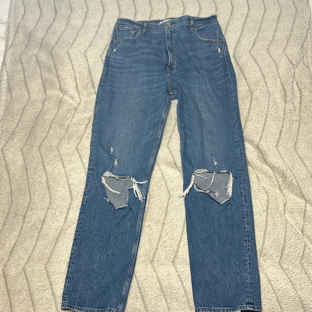 Abercrombie & Fitch 90s straight ultra high rise size 12 (31)